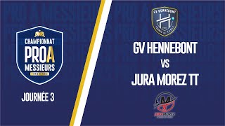 PRO A MESSIEURS  J3  HENNEBONT GV vs JURA MOREZ TT [upl. by Salinas]