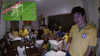 Germany 7 x 1 Brazil with Brazilians Reaction to goals [upl. by Letnohc]