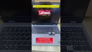 Boot Time Test Lenovo LOQ Gaming Laptop for gaming Havvy Graphic design Coding editing [upl. by Iatnahs]