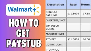 How To Get Paystub From Walmart [upl. by Nais59]