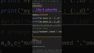 Arrange strings in python shortsfeed subscribe [upl. by Wordoow186]