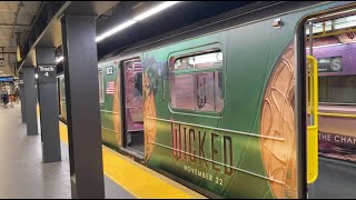 WICKED New York City Subway Train and Times Square Billboards [upl. by Lexine]