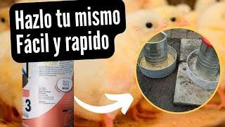 comederos para pollos economico y fácil como hacerlo [upl. by Cecelia844]