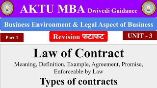 Law of Contract Definition Types of Contract Business Environment and Legal aspect of Business [upl. by Bluefield]