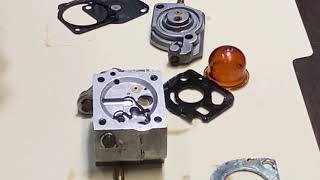 Carburetor cleaning and rebuilding Zama carburetor and Walbro carburetor [upl. by Yadsendew]