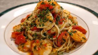 SPICY KING PRAWN LINGUINE shorts [upl. by Ketchan]