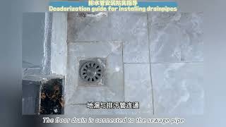 Deodorization guidance when installing drainpipes 排水管安装防臭指导 [upl. by River]