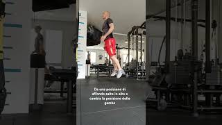 Affondi saltati fitnesstutorial tutorialesercizi presciistica powertraining esercizifitness [upl. by Beauvais298]