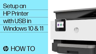 How to Set Up an HP Printer using a USB Connection in Windows 10 or 11  HP Printers  HP Support [upl. by Radmen1]