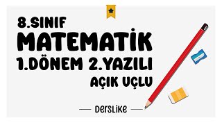 8 Sınıf Matematik 1Dönem 2Yazılı Soruları 2024 [upl. by Glaser662]