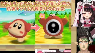 【星のカービィ64】ワドルディがワドルドゥに変身した時の花畑チャイカと夜見れなの反応【にじさんじ切り抜き】 [upl. by Blackmore226]