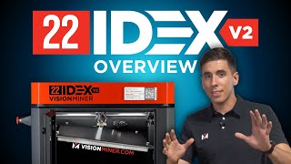 22 IDEX v2 High Temp 3D Printer for HighPerformance Polymer Filaments [upl. by Lepley]