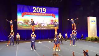 University of Memphis Cheer Finals 2019 [upl. by Klingel]