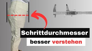 Schrittdurchmesser der Grundschnitt Hose anpassen [upl. by Ecraep]