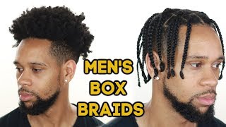 HOW TO MENS BOX BRAIDS on TYPE 4 NATURAL HAIR [upl. by Attenna]