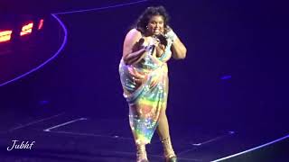 Lizzo learns German and tell fans what she has done in Cologne Special Tour Cologne 270223 [upl. by Aziar]