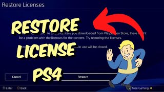 How To Restore Licenses On PS4 2023 [upl. by Artim]