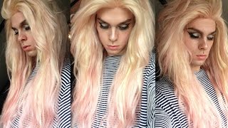 DIY Lace Closure Human Hair WIG  Pastel Rosa Perücke selbst gemacht [upl. by Nosnevets37]