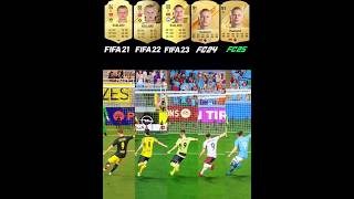 Evolution Of Haaland  Penalty Kicks From FIFA 21 To FC 25 penaltykick shorts erlinghaaland [upl. by Wendeline]