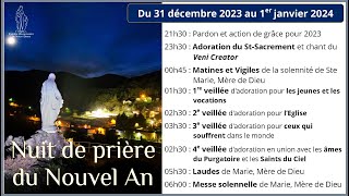 Nuit de prière du 31 décembre 2023 au 1er janvier 2024 [upl. by Adirem]