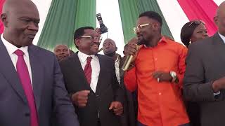 PRINCE INDAH ELECTRIC PERFOMANCE AT JAMES ORENGO SWEARING IN [upl. by Giovanni172]