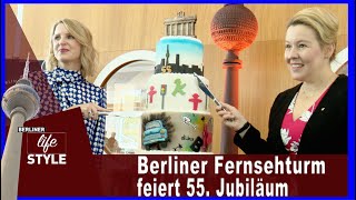 Berliner Fernsehturm feiert 55 Jubiläum [upl. by Shrier]