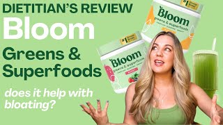 Bloom Greens and Superfoods Review NOT SPONSORED by a dietitian [upl. by Caz]