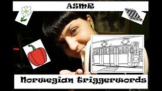 ASMR  Norwegian trigger words  involuntary mouth sounds  DuskWhispersASMR [upl. by Aicnelav]