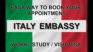 How to Get Italy Embassy Appointment by Email [upl. by Townshend280]