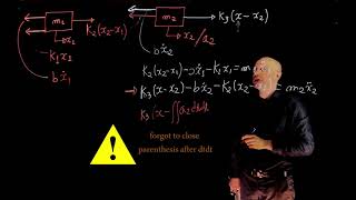 L2E7  Control Systems Lecture 2 exercise 7 Modelling a mass spring damper system [upl. by Ardys495]