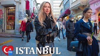 🇹🇷 ISTIKLAL STREET ISTANBUL TURKEY DECEMBER 2021 FULL TOUR [upl. by Leacock]