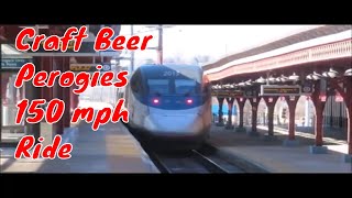 Travels by Train Amtraks High Speed train to Delaware Craft beer and Food amtrakacela [upl. by Edholm803]