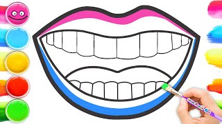 👄How to Draw a Mouth  Easy Drawing amp Painting [upl. by Alrick699]