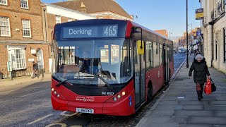 FULL JOURNEY  LONDON BUS 465 DORKING  KINGSTON LJ16EXO DLE30132 [upl. by Atinas667]