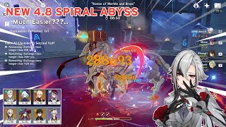 C1R1 NEUVILLETTE FT C0 ARLECCHINO VS NEW 48 SPIRAL ABYSS  GENSHIN IMPACT [upl. by Francesca824]