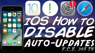 iOS 1031  How to Disable Automatic Updates And Update Notifications [upl. by Ainehta316]