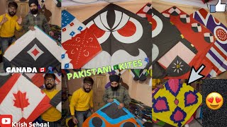 Pakistani designer kites😍🪁 Amritsar Special vlog  Kite season 😝  Krish Sehgal Vlog viralvideo [upl. by Yoko]