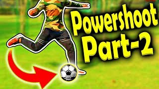 How to shoot  kick soccer ball with powerfootball freekick proper technique tutorial HINDI 2 [upl. by Anaes]