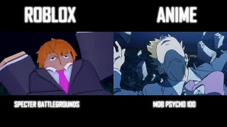 Reigen vs Ishiguro  Roblox vs Anime  Specter Battlegrounds Sneak Peek [upl. by Omrellig]