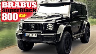 Brabus 800 4x4² Superblack based on MercedesAMG G63 [upl. by Aderf]