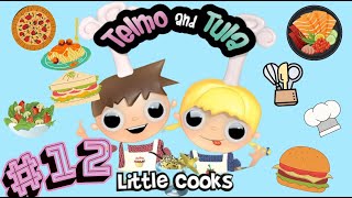 Telmo amp Tula Little Cooks quotBirthday Cake quot Recipes for Children [upl. by Ioj]