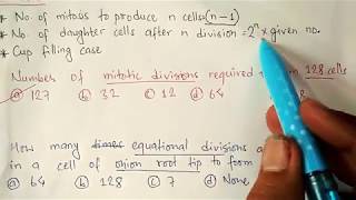 Mitosis and meiosis numericals  biology problems  tntvkt tricks series [upl. by Melantha717]