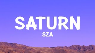 sza  Saturn Lyrics [upl. by Tenner]