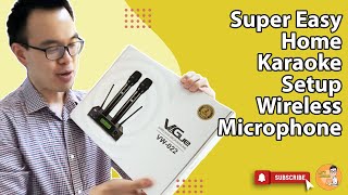 Super Easy Home Karaoke Setup Wireless Microphone Vegue using a Sound Mixer for Beginners 2021 [upl. by Aenel]