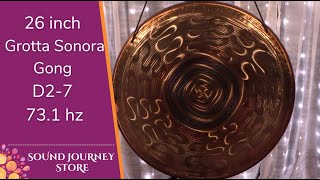 26 inch Grotta Sonora Deep Gong D27 731 hz [upl. by Eniarda]