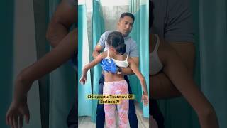 Scoliosis Chiropractic Treatment ☠️☠️Say Big No chiropractic chiro spine scoliosis india asmr [upl. by Ameg640]