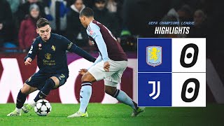 HIGHLIGHTS UCL  Aston Villa 00 Juventus  Matchday 5 [upl. by Goodkin]