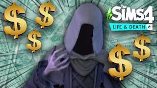 I ruined The Sims 4 Life amp Death by scamming rich households [upl. by Zsa]