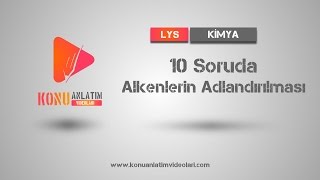 Kimya  10 Soruda Alkenlerin OLefinler Adlandırılması [upl. by Vowel]