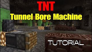 Minecraft Tutorial Bedrock Edition TNT Tunnel Bore Machine [upl. by Niltyak360]